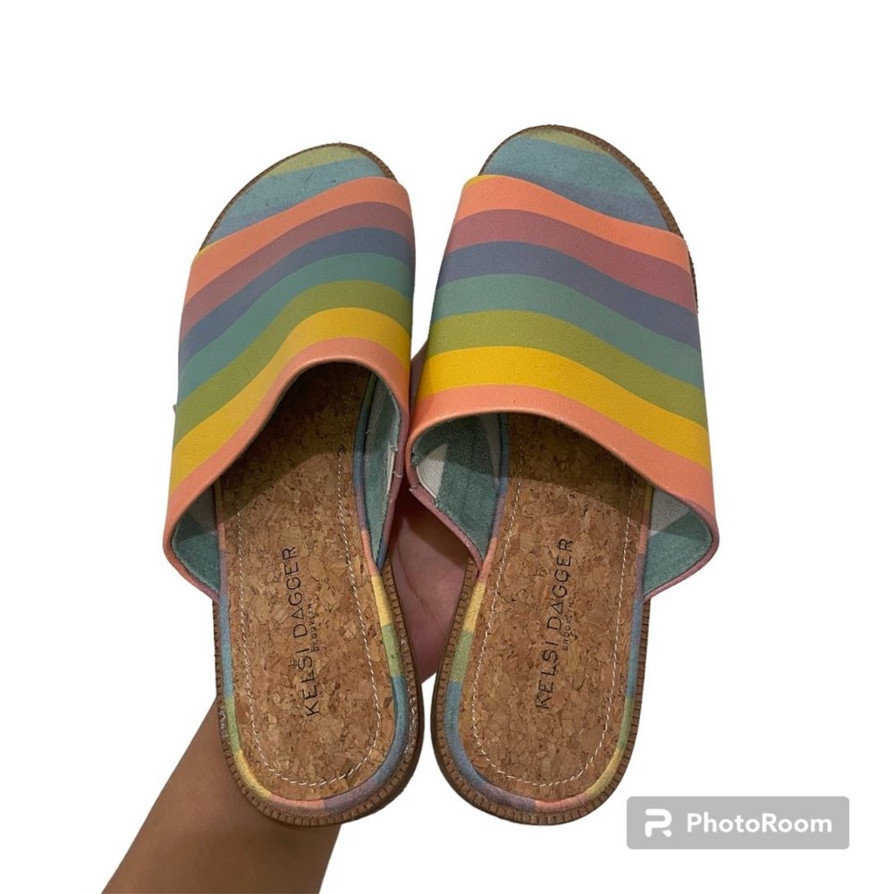 Kelsi Dagger Brooklyn Rainbow Slide Sandals